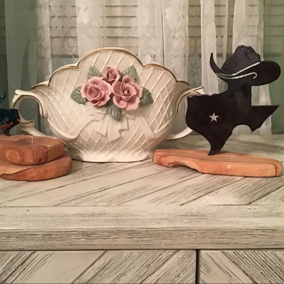 Vintage Porcelain Victorian Pitcher & Server - Picture 2 of 15